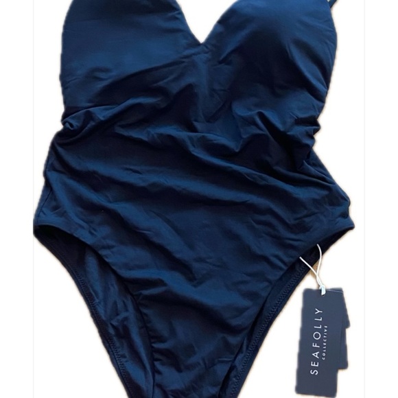 Seafolly Women’s Black One Piece Swimsuit New size 6 - Picture 12 of 12